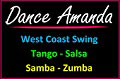 Dance Amanda West Coast Swing, Argentine Tango, Salsa, Samba, Zumba – Perth 0421 192 080 logo